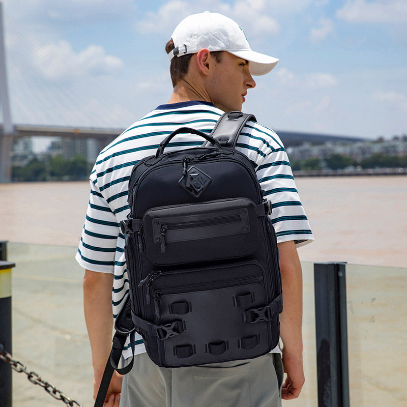 Ozuko new backpack men's outdoor sports backpack shoulder waterproof tactical men's backpack backpack