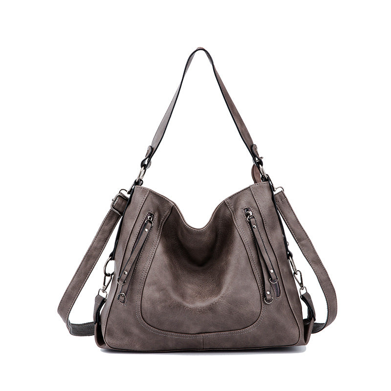 Cross-border new 2023 women's bag trendy fashion large-capacity tote bag handbag one-shoulder cross-body European and American retro large bag