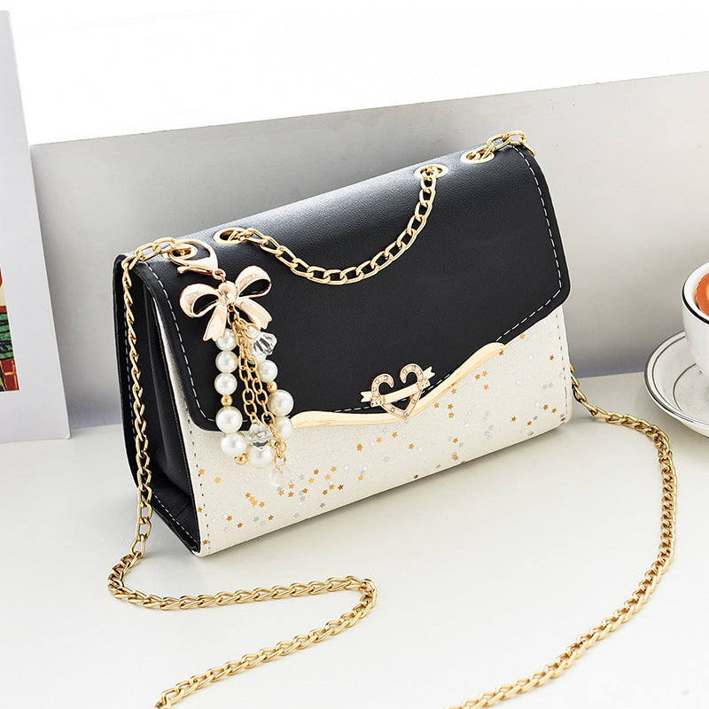 Factory direct sales bags for women cross-border new chain crossbody bag sequined fashion shoulder bag Korean version ladies mobile phone bag