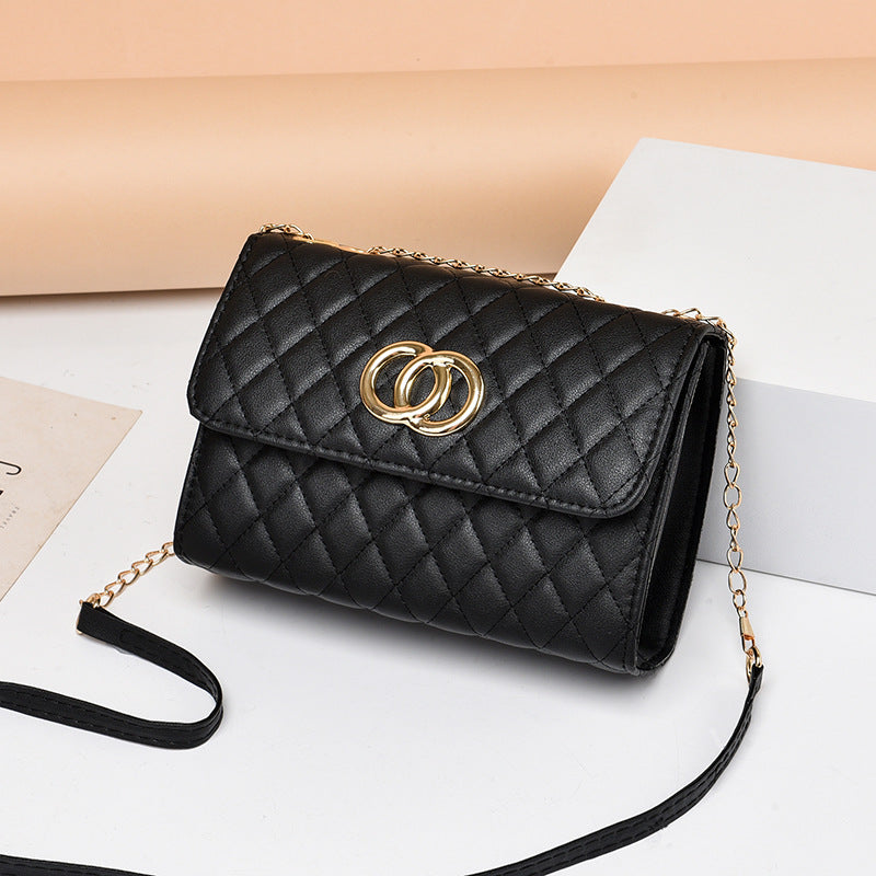 Factory direct sales bags for women 2023 new Korean version versatile rhombus chain bag small fragrant style single shoulder crossbody small square bag