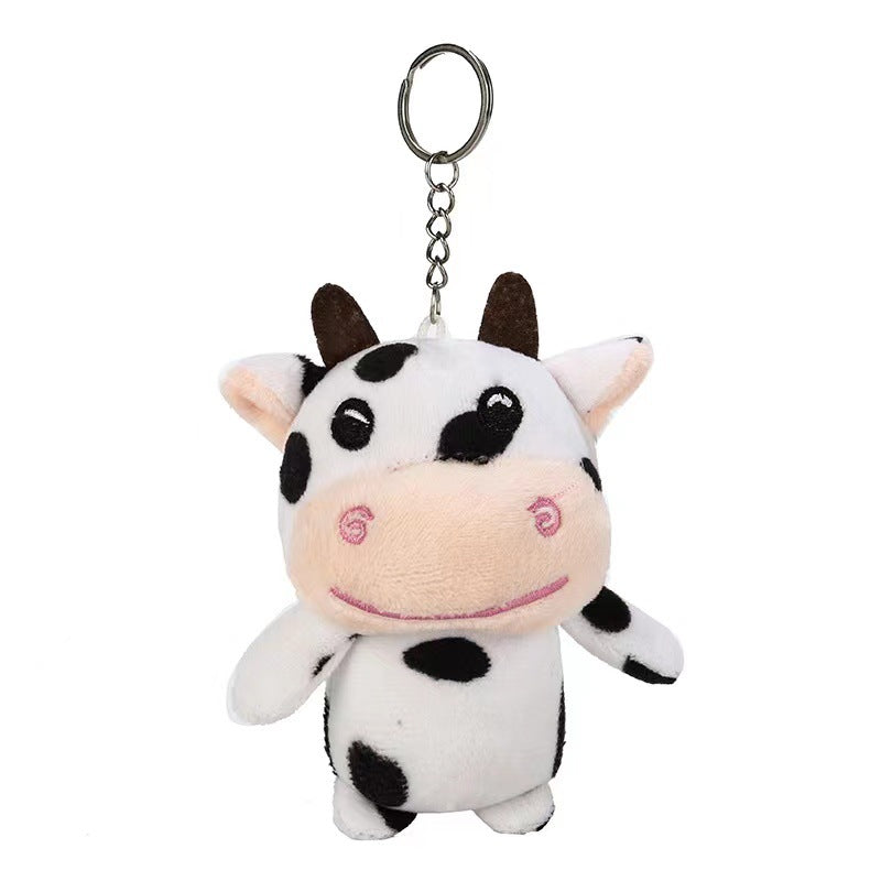 Cartoon plush toy bag pendant wholesale cute blush bear small pendant backpack keychain street stall supply