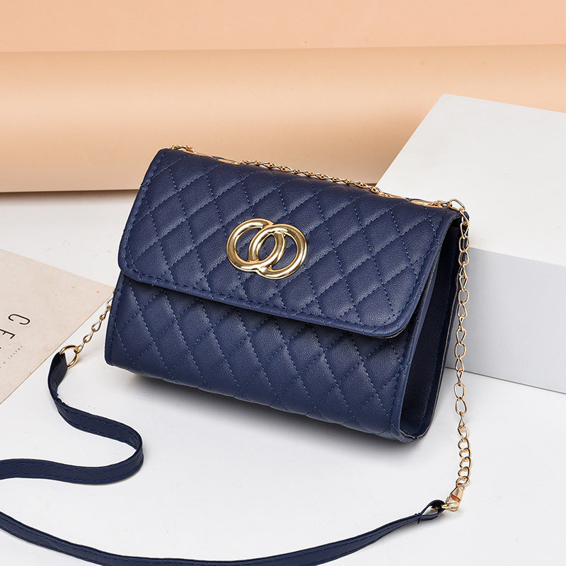 Factory direct sales bags for women 2023 new Korean version versatile rhombus chain bag small fragrant style single shoulder crossbody small square bag