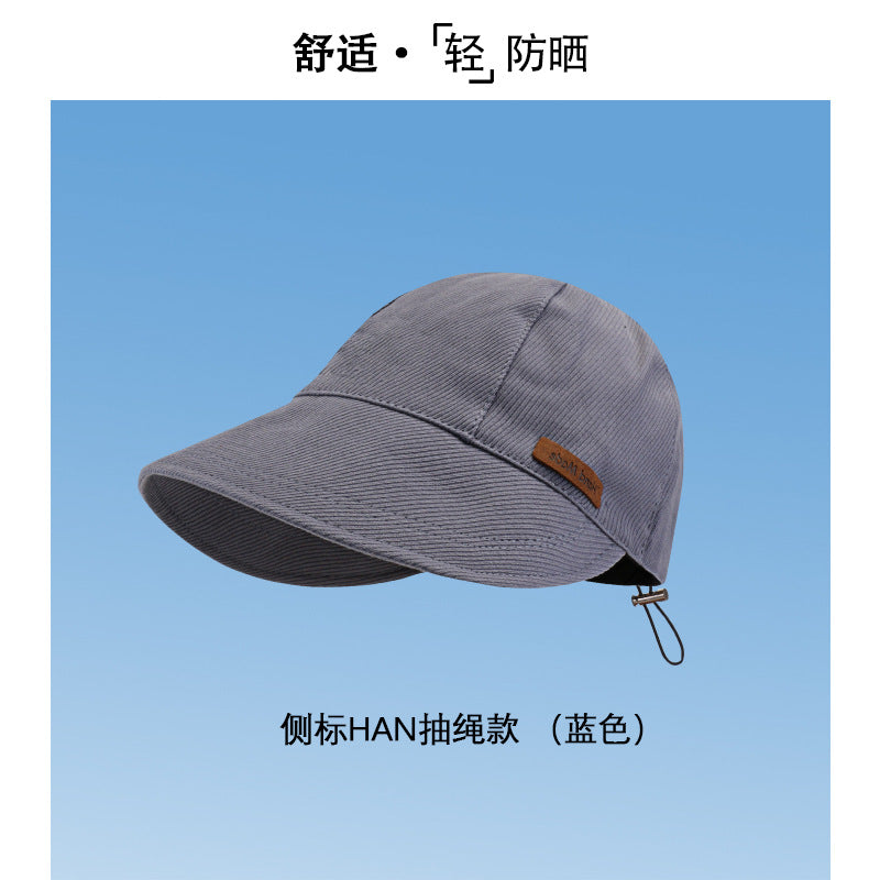 防晒帽速干夏季遮阳小众渔夫帽女时尚防紫外线太阳帽子