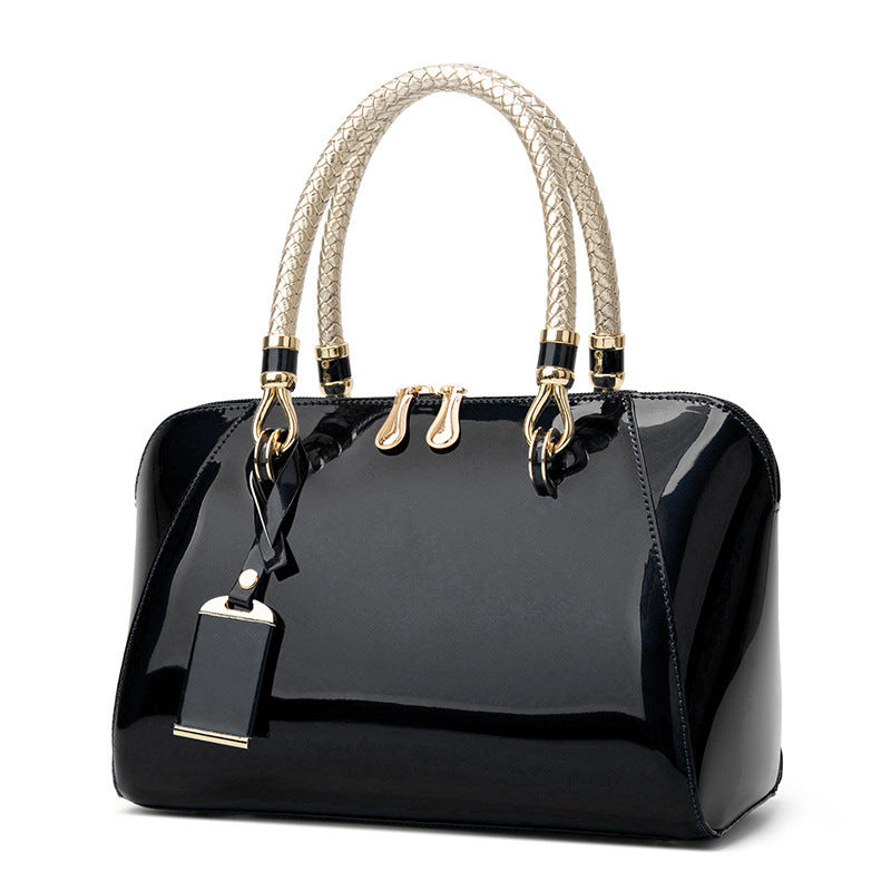 2023 patent leather women's bag glossy bridal bag foreign trade women's bag new handbag European and American shoulder crossbody bag