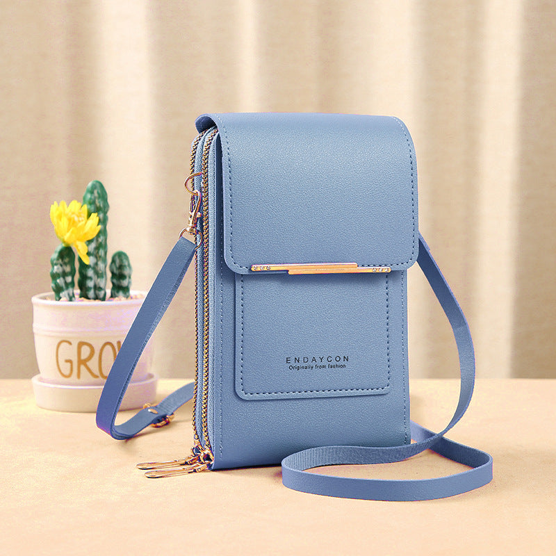 ENDAYCON touch screen mobile phone bag female small messenger cute small bag fashion key bag for mobile phone