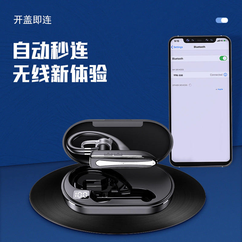 无线蓝牙耳机私模新款大电量超长续航运动监听直播批发单耳网课