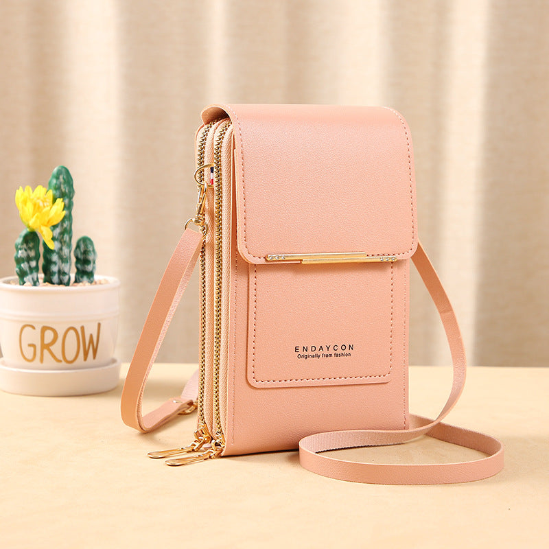 ENDAYCON touch screen mobile phone bag female small messenger cute small bag fashion key bag for mobile phone