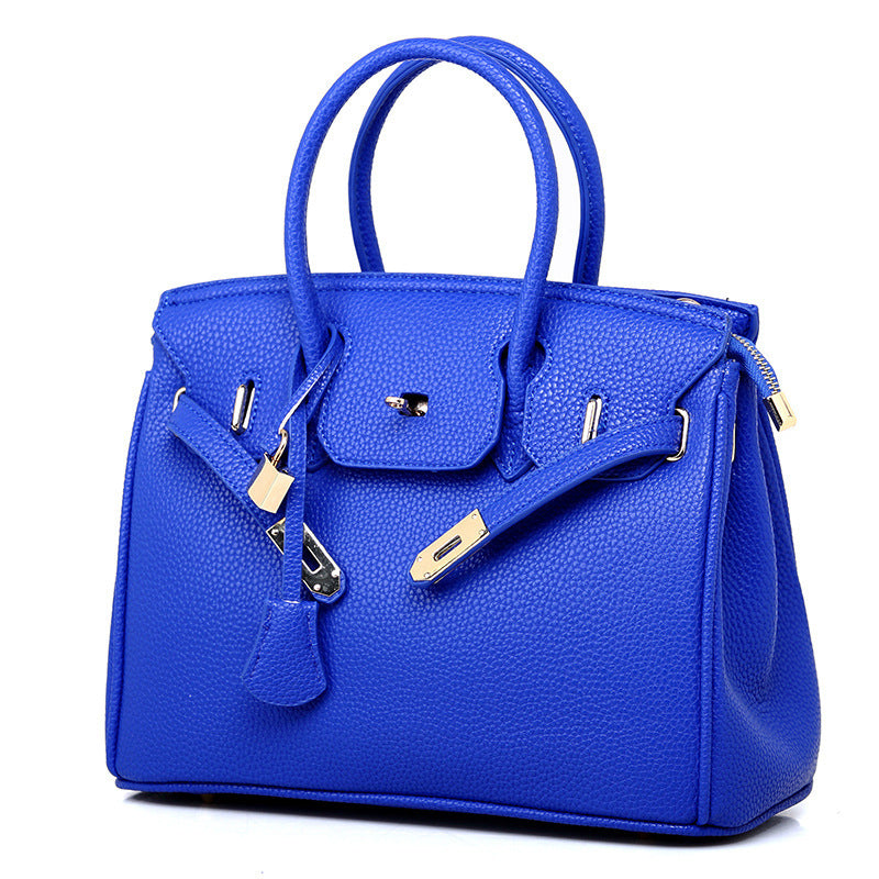 Guangzhou Bag Women 2023 New Women's Bag European and American Fashion Lychee Pattern Platinum Bag Diagonal Shoulder Ladies Handbag