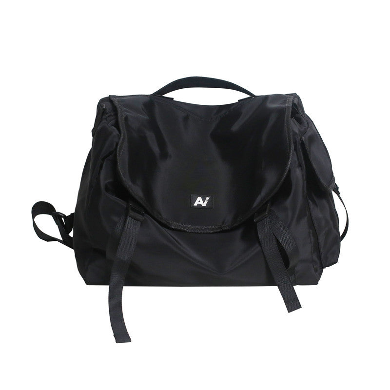 Work bag crossbody bag men's trendy brand Japanese hip-hop ins shoulder bag casual student trendy backpack women's shoulder bag