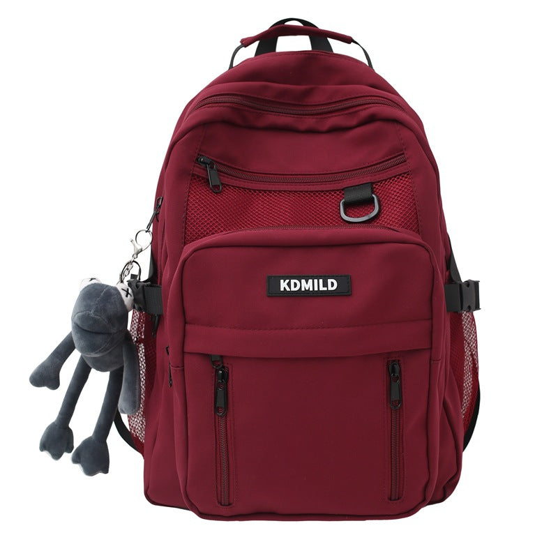 School bag male ins Korean version Harajuku ulzzang female high school student versatile large capacity multi-layer backpack backpack