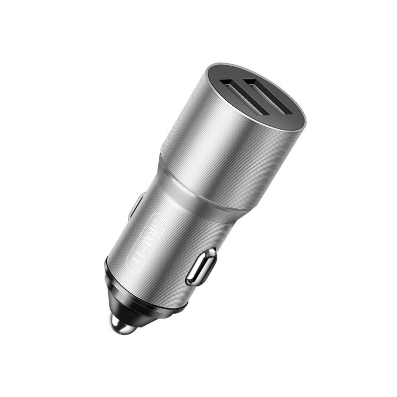 Rio Tinto car mobile phone charging head dual USB metal fast car car charging truck car charger charging head