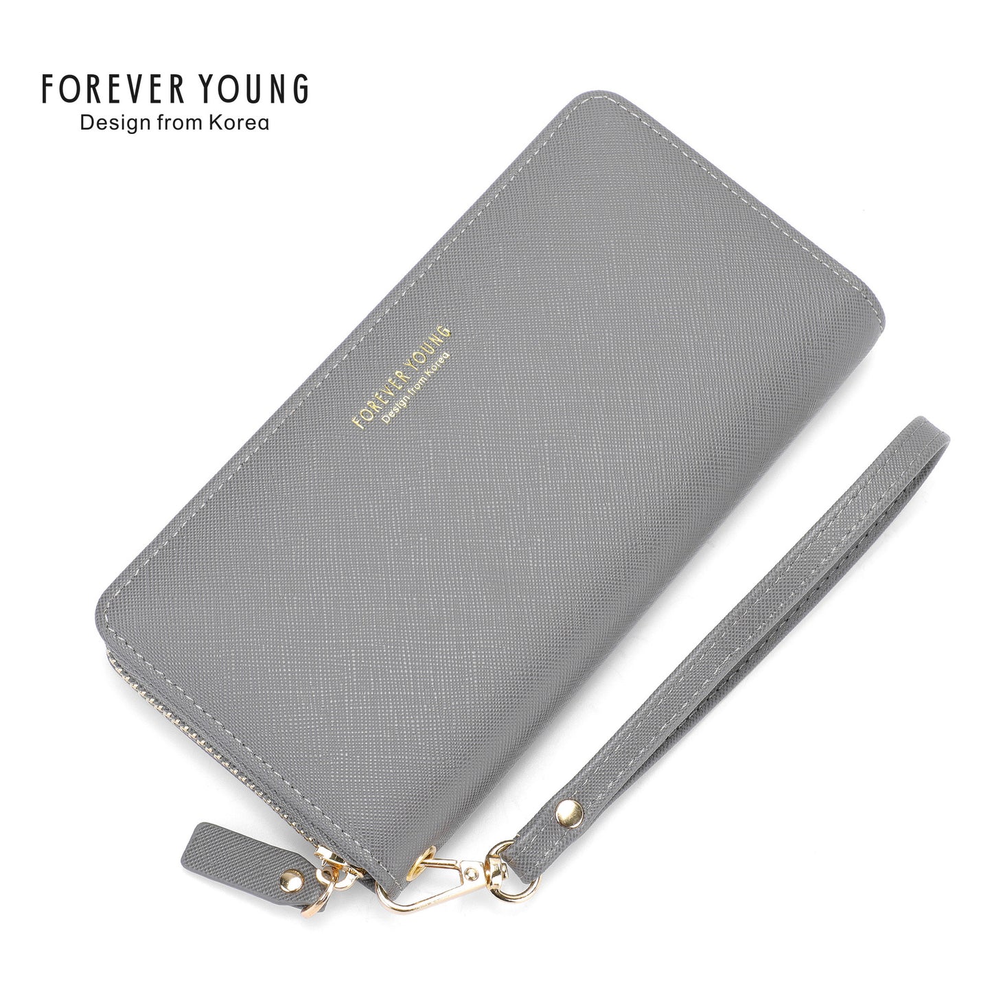 Forever Young Wallet Feminine Clutch Versatile Fashion Long Mobile Phone Wallet Anti-Scratch Wallet