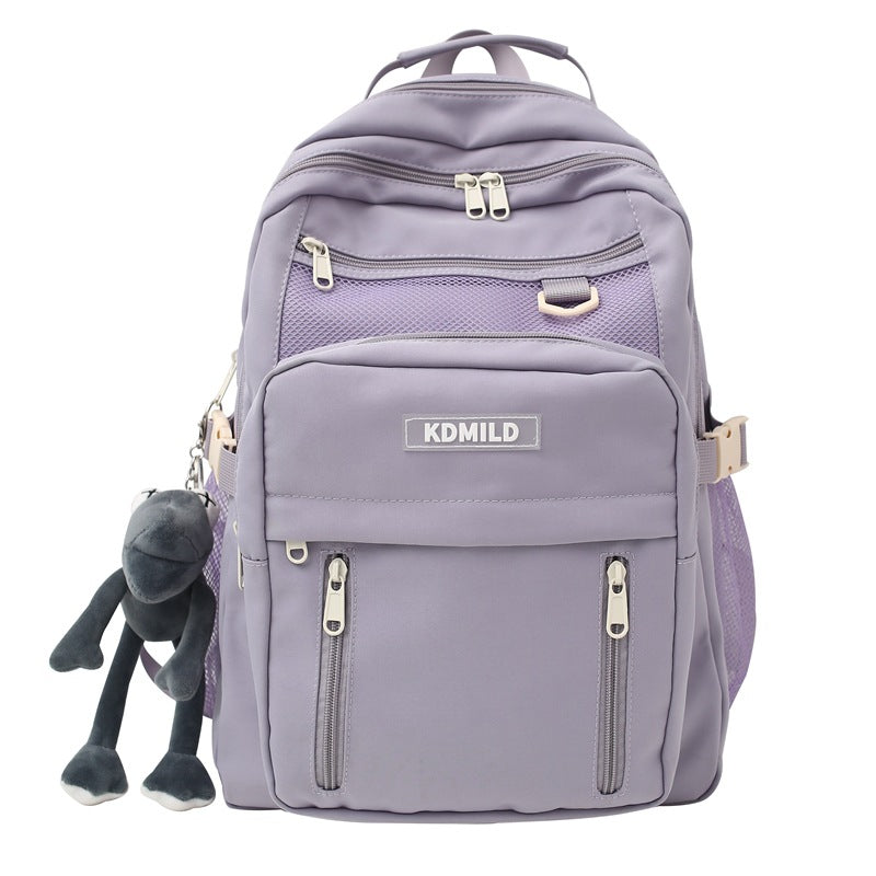 School bag male ins Korean version Harajuku ulzzang female high school student versatile large capacity multi-layer backpack backpack