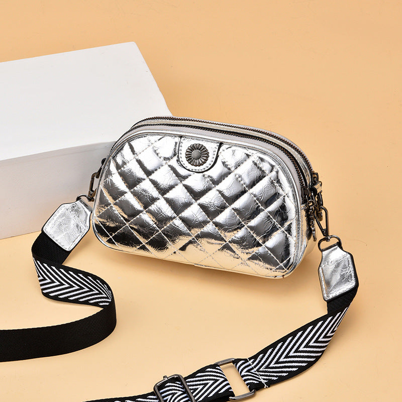 Bag wholesale women's bag dropshipping women's crossbody bag mobile phone bag coin purse bright leather brushed women's bag shoulder bag
