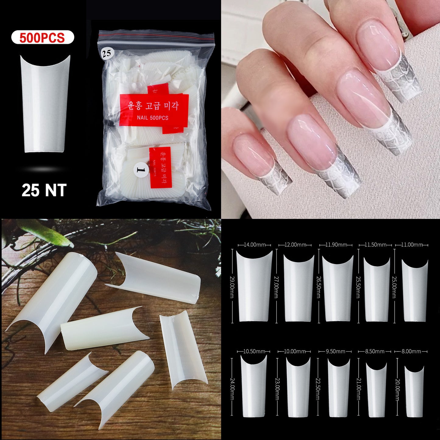 Cross-border nail manicure French style full patch half patch fake nail patch handmade wear manicure factory wholesale