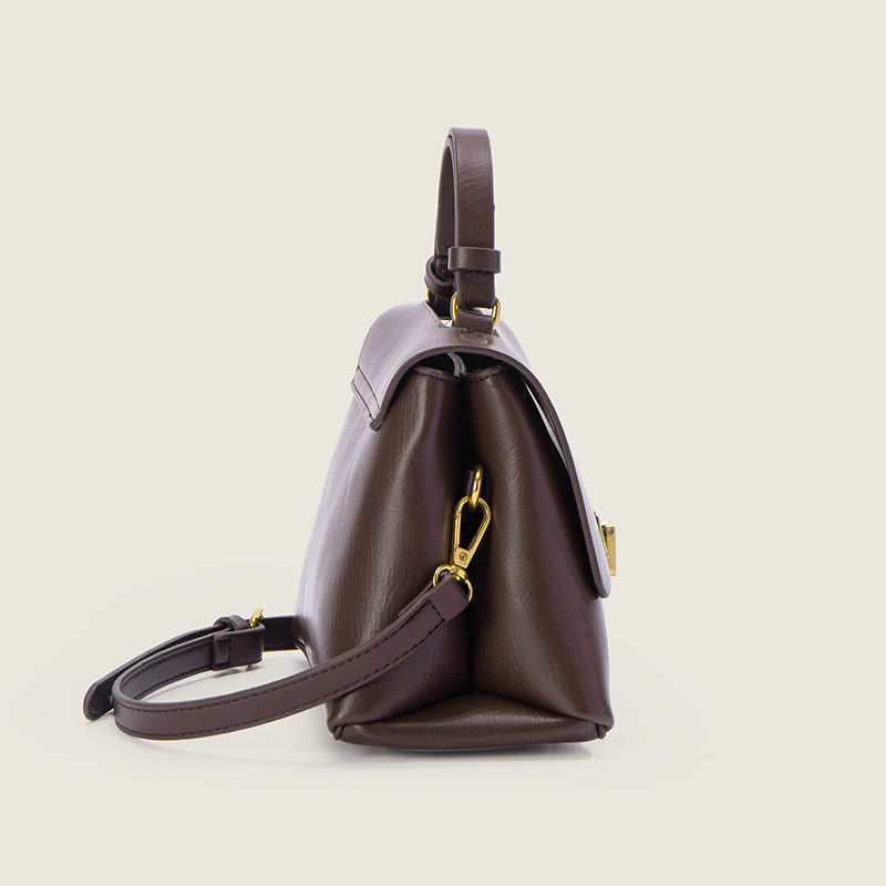 Summer retro small bag women's bag 2023 new crossbody bag simple European and American shoulder bag fashionable texture handbag