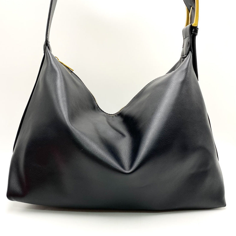 Bucket bag 2023 new cross-border women's bag large capacity handbag European and American trend fashion shoulder bag one piece drop shipping