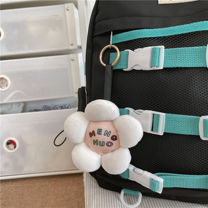 Cartoon plush toy bag pendant wholesale cute blush bear small pendant backpack keychain street stall supply