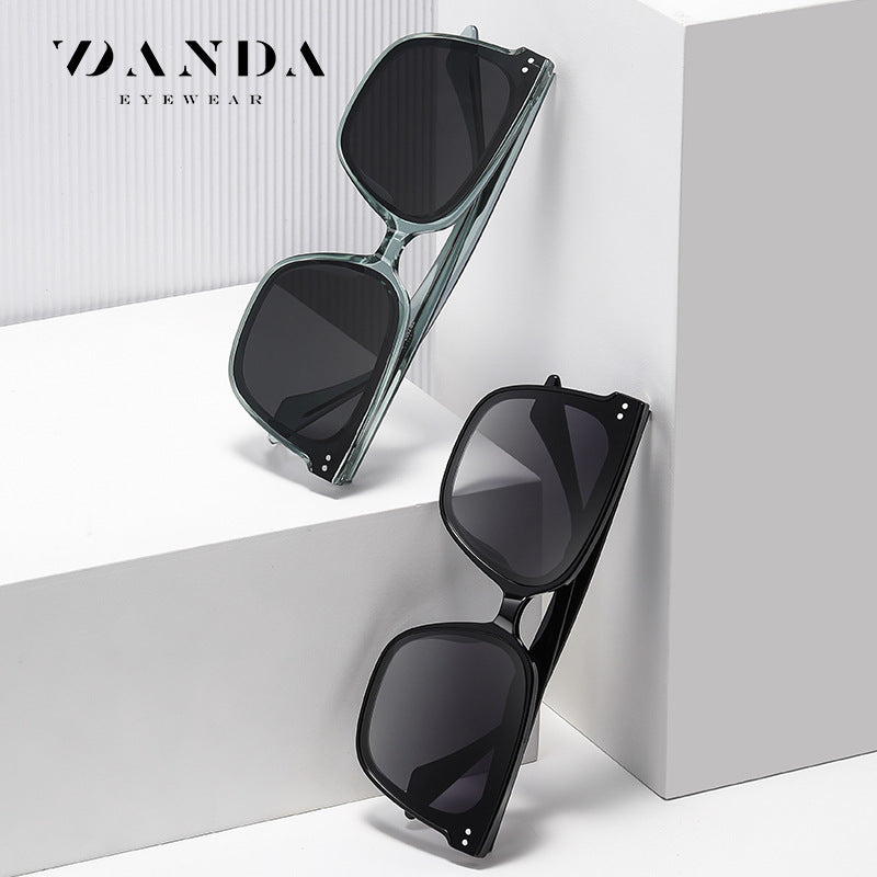 Live broadcast of the same gm sunglasses male polarized sunglasses TR7507 propionic acid pin leg big frame sunscreen sunglasses female