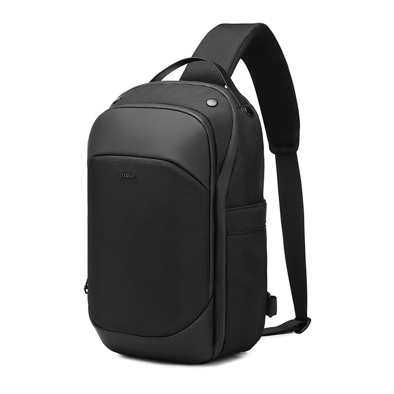 Ozuko new men's crossbody bag large capacity waterproof men's bag high-end business chest bag men's crossbody chest bag