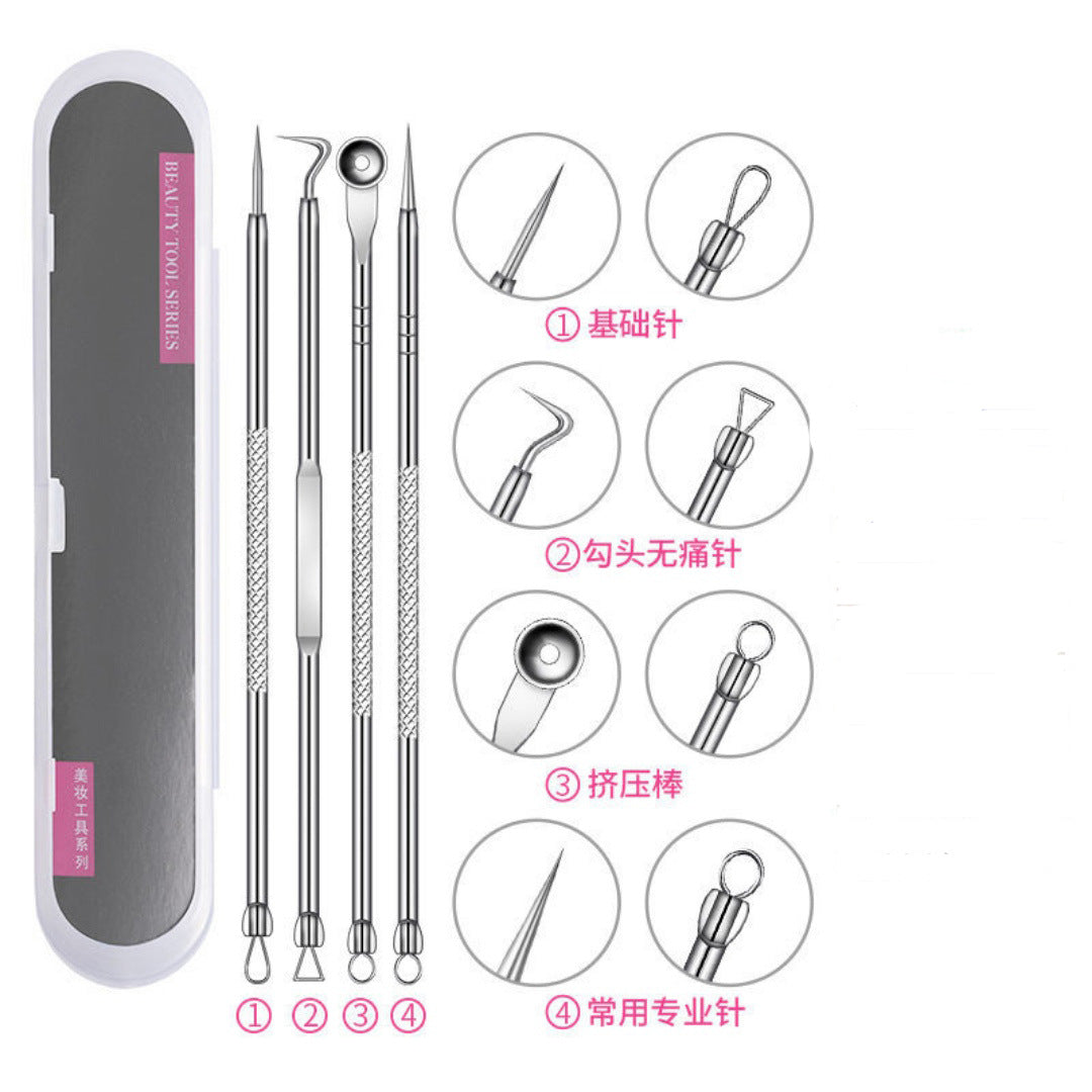 Acne needle, acne clip, acne needle, cell clip, blackhead, acne picking, pimple squeezing, tweezers, beauty tool single set