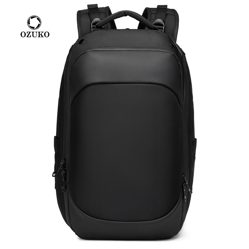 Ozuko Business Backpack Lightweight Waterproof Computer Backpack Business Male College Student Schoolbag Backpack Good-looking