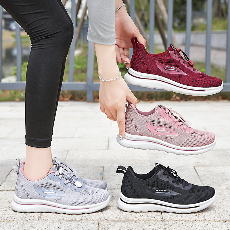 Women's Shoes 2023 Spring New Foreign Trade Women's Shoes Wholesale Casual Walking Shoes Breathable Soft Sole Sports Shoes Women