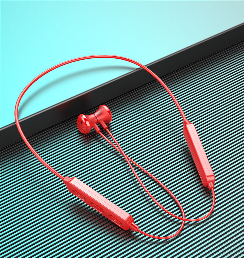 佰通BT95蓝牙5.0运动耳机颈挂脖式双耳立体声重低音无线音乐耳机