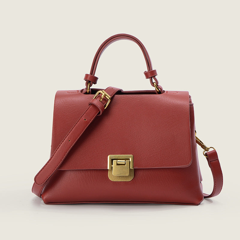 Summer retro small bag women's bag 2023 new crossbody bag simple European and American shoulder bag fashionable texture handbag