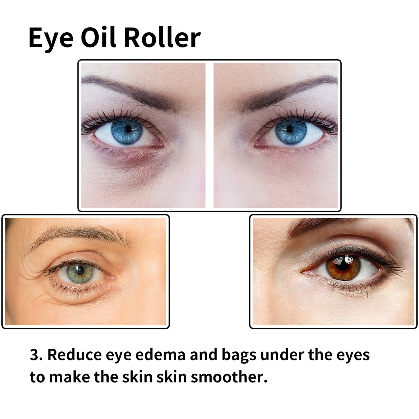 OUHOE Moisturizing Eye Essence Oil Nourishes, Hydrates, Firms and Firms the Skin Around the Eyes, Diminishes Fine Lines and Dry Lines Eye Cream