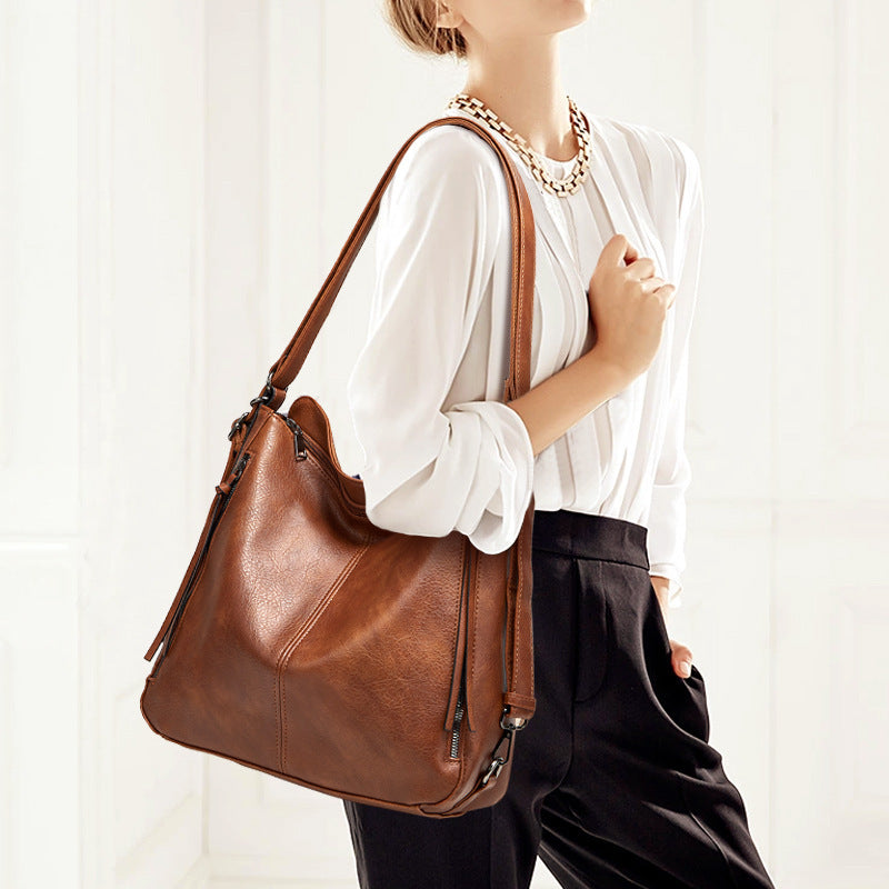Manufacturer cross-border women's bag new style 2023 European and American fashion shoulder bag three-piece set tote bag trend crossbody backpack bag