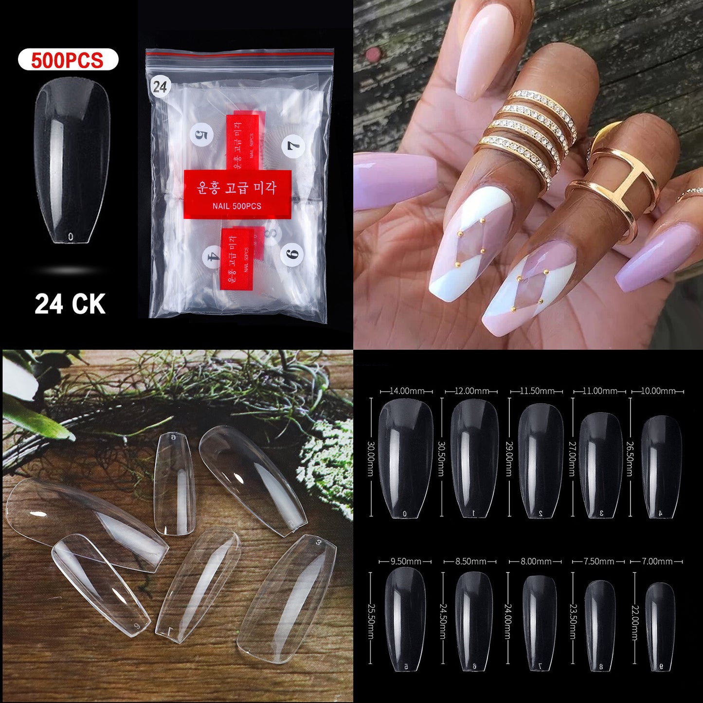 Cross-border nail manicure French style full patch half patch fake nail patch handmade wear manicure factory wholesale