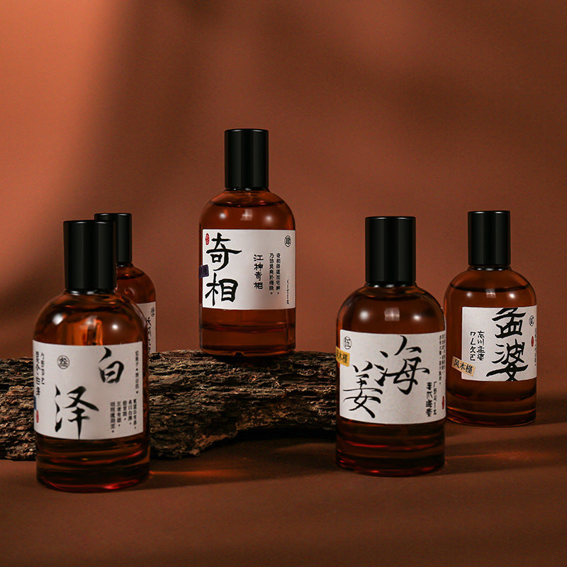 Feng hibiscus men and women long-lasting light fragrance Shan Hai Jing Meng Po nine tails 50ml natural original national style niche perfume