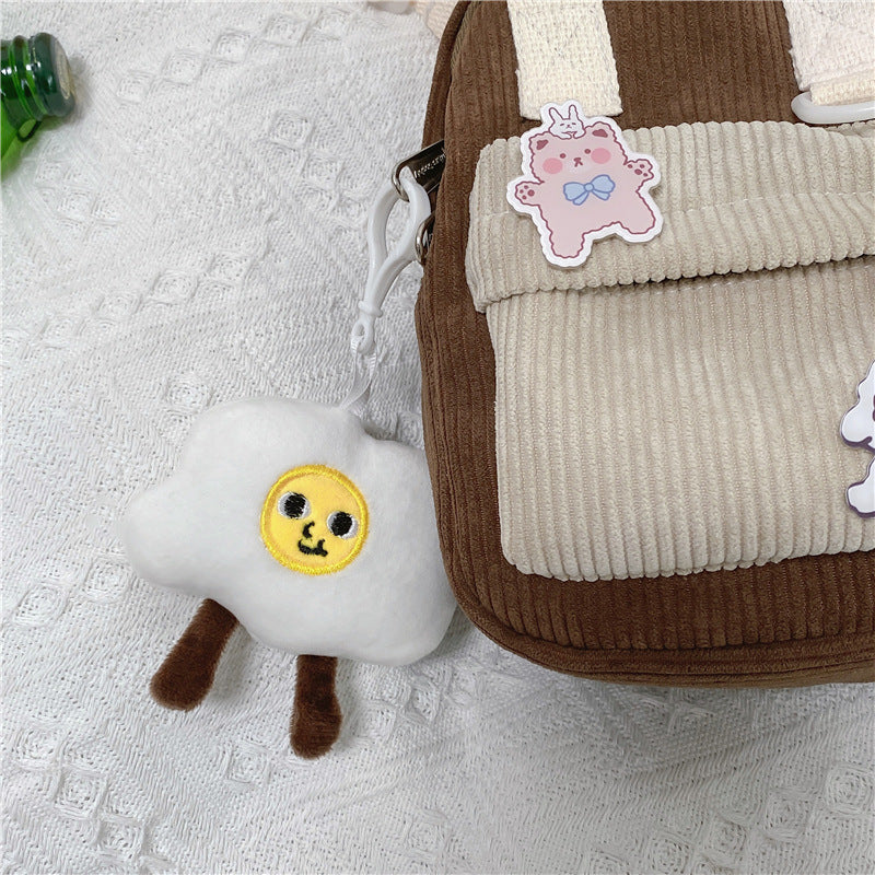 Cartoon plush toy bag pendant wholesale cute blush bear small pendant backpack keychain street stall supply