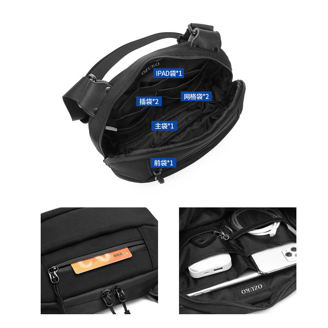 2021 New Men's Shoulder Bag Casual Small Crossbody Bag Student Trendy Brand Men's Shoulder Bag Crossbody Bag