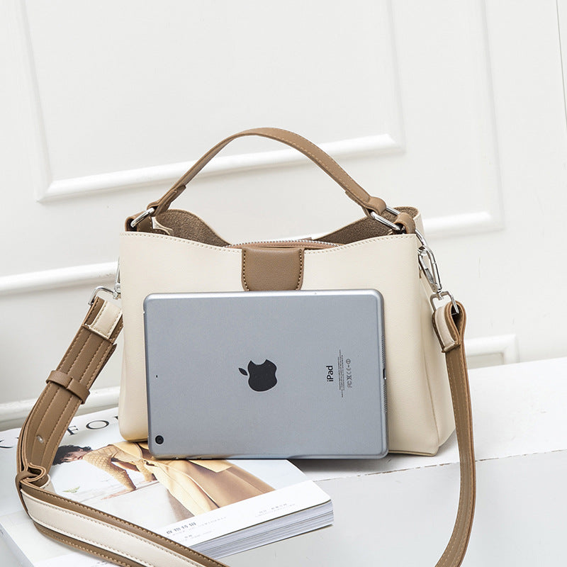 Bags for Women 2023 New Trendy Women's Bags Contrast Color Handbags Fashionable Temperament Bucket Bags Single Shoulder Crossbody Bags Wholesale