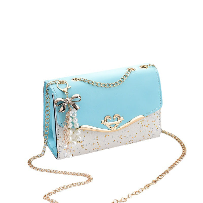 Factory direct sales bags for women cross-border new chain crossbody bag sequined fashion shoulder bag Korean version ladies mobile phone bag