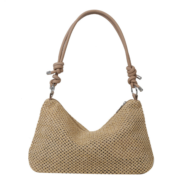 Handwoven bags for women 2023 new trendy fashion retro straw tote bag versatile large capacity shoulder bag for women
