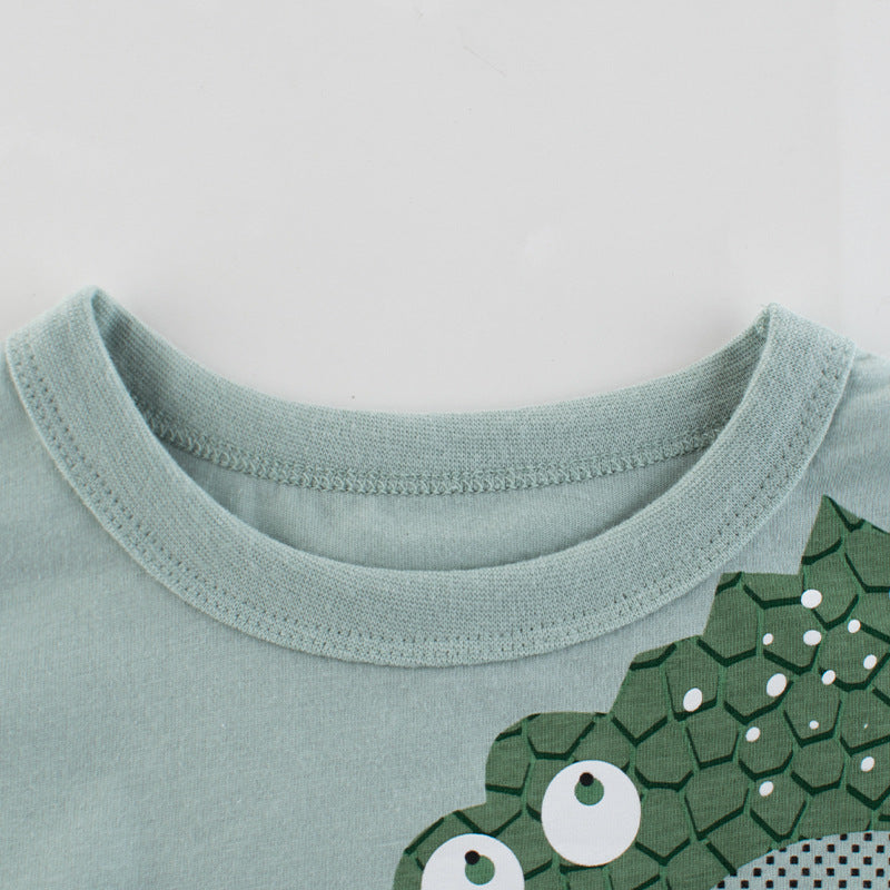 27kids Korean version of children's clothing 2023 summer new wholesale children's short-sleeved t-shirt male baby clothes a consignment sale