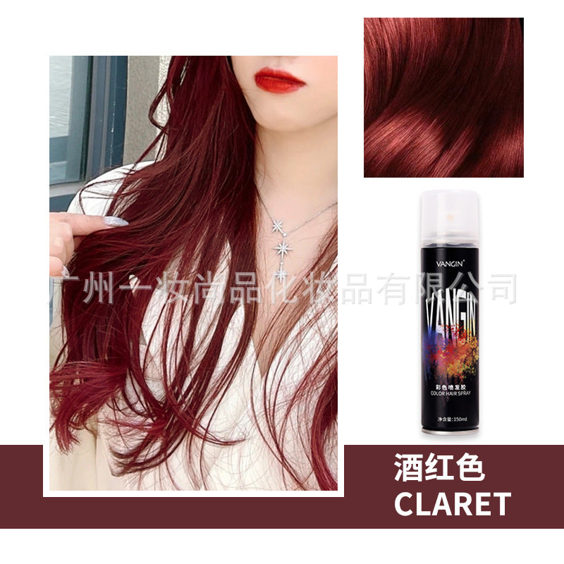 Factory direct sales disposable hair dye spray dye cream spray hair spray artifact pen black washable