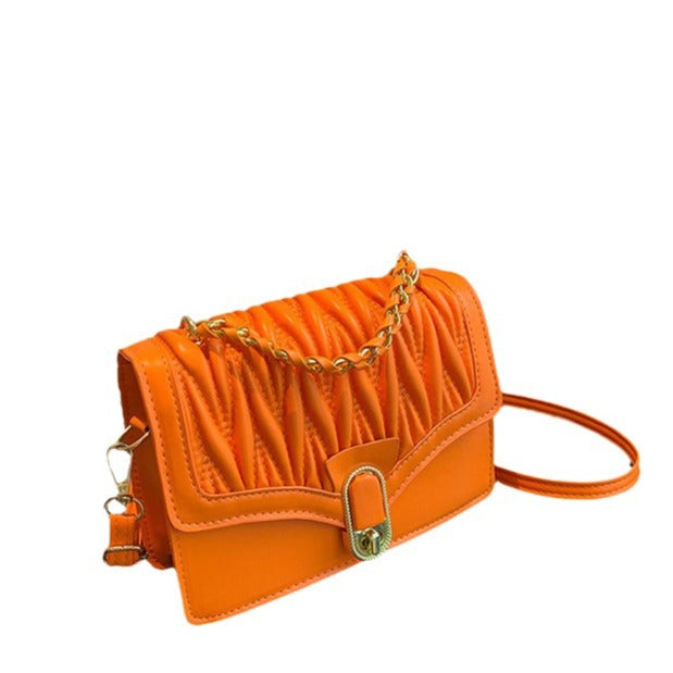 Korean fashion small bag for women 2023 autumn and winter new diamond chain bag personality simple small square bag crossbody bag