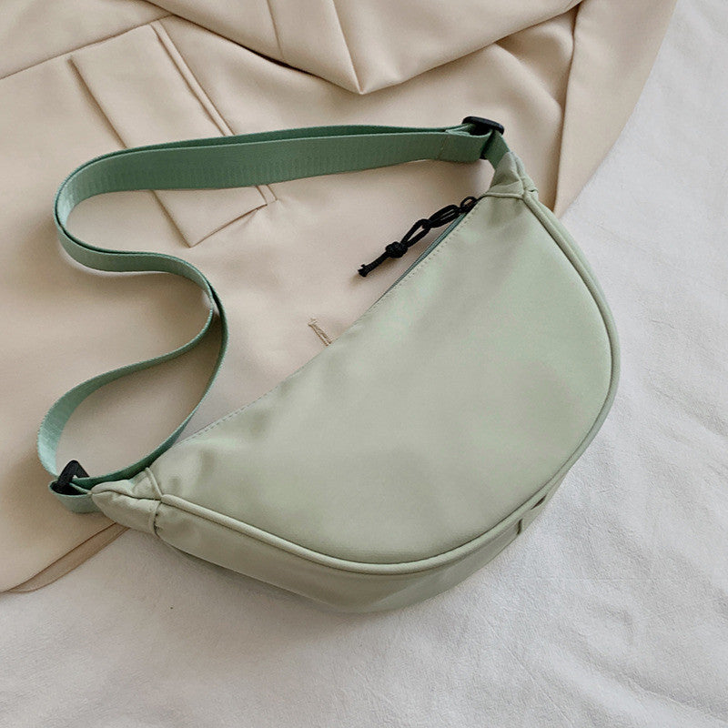 Nylon dumpling bag for women 2021 new trendy Korean version fashionable simple shoulder bag Internet celebrity large capacity crossbody waist bag