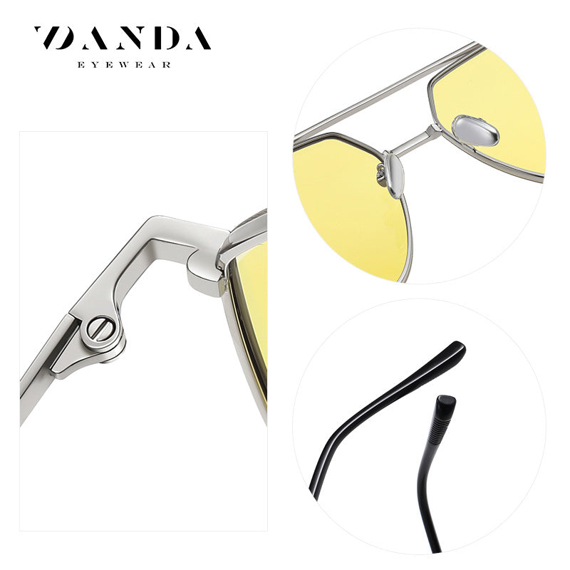 Lois same nylon polarized color-changing sunglasses for driving JS8536 Douyin live fashion sunglasses
