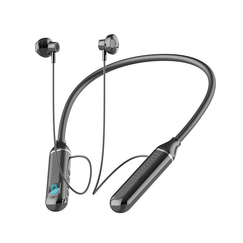 Baitong Bluetooth 5.2 binaural hanging neck subwoofer sports earphones in-ear wireless stereo sports running earphones