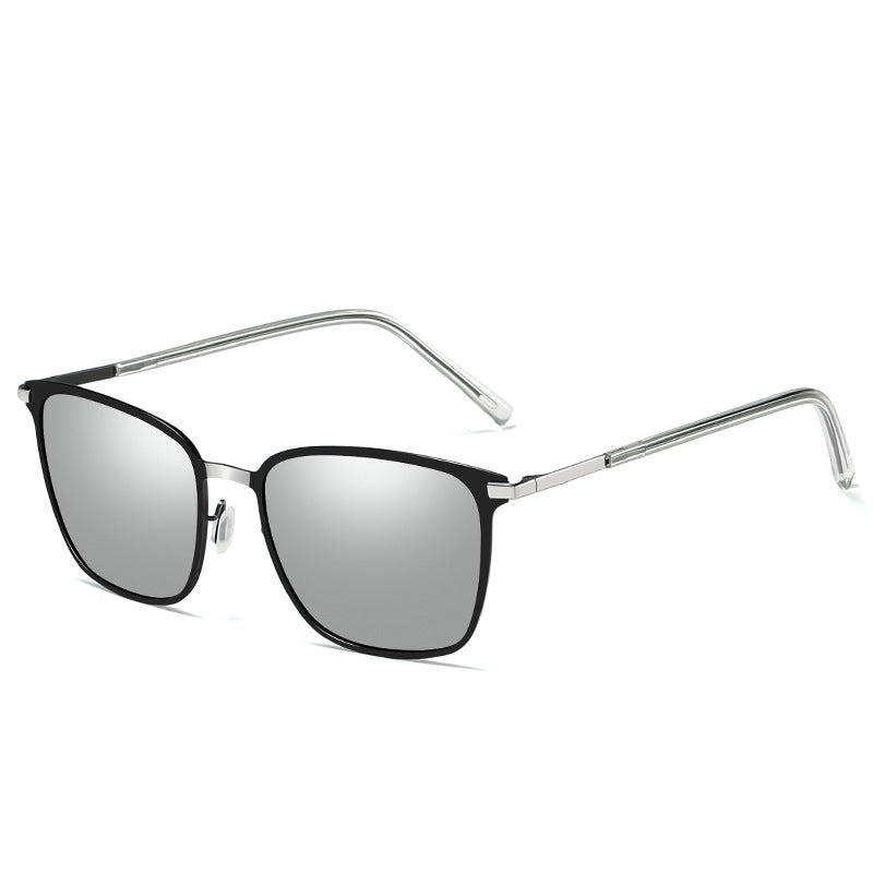 Men's Sunglasses New Arrival Square Frame Polarized Sunglasses P0864 Metal Driver Night Vision Sunglasses