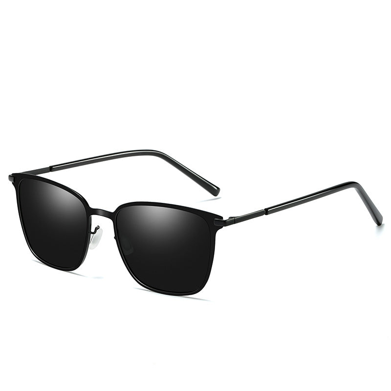 Men's Sunglasses New Arrival Square Frame Polarized Sunglasses P0864 Metal Driver Night Vision Sunglasses