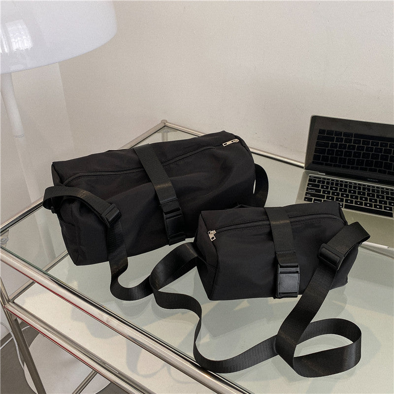 Oxford cloth Japanese trendy brand crossbody bag women's shoulder bag Korean version solid color shoulder bag casual back versatile commuter bag