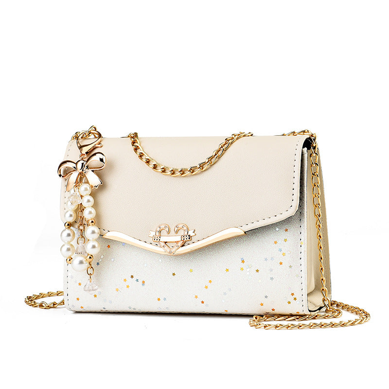 One piece drop shipping bag women's bag wholesale crossbody bag sequined shoulder bag Korean style women's shoulder bag mobile phone bag coin purse