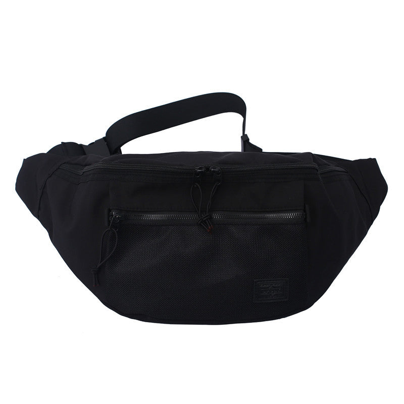 Men's bag, shoulder crossbody bag, large-capacity casual chest bag, men's trendy brand cross-body versatile student sports waist bag for women