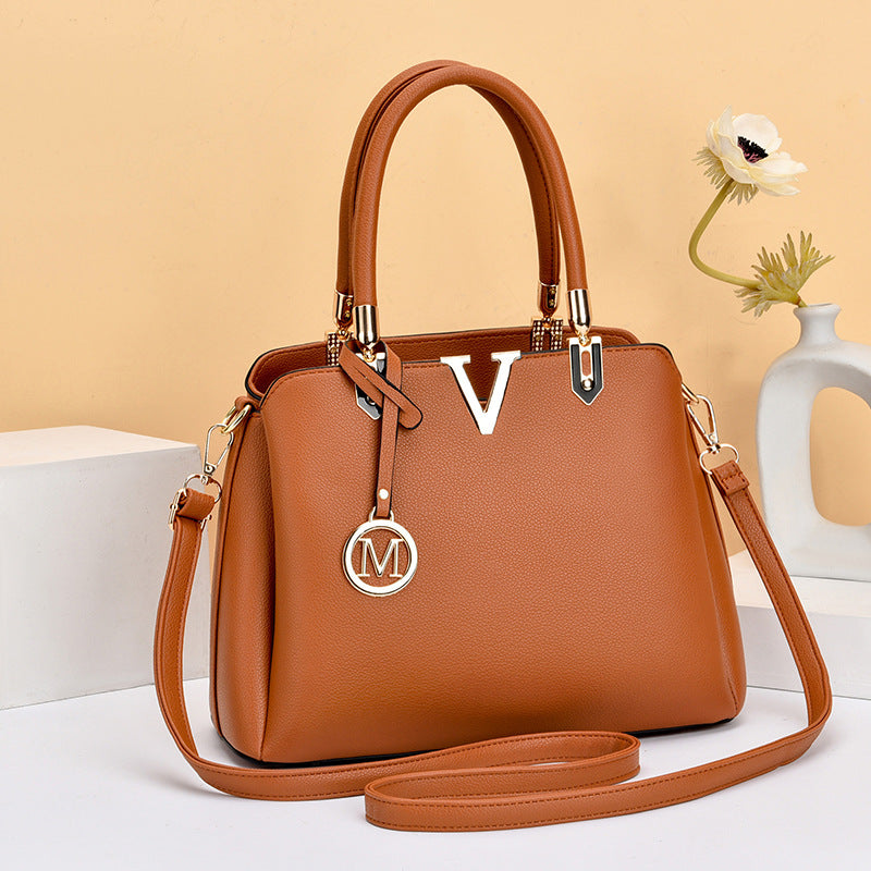 Bags, women's bags, one-piece drop shipping, winter large-capacity mother's handbag, temperament shoulder bag, crossbody bag, trendy and versatile